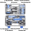 image:imageCARTMAN Complete Household Tool Set Orange Hand Kit With Storage CaseLight Blue