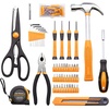 image:imageCARTMAN Complete Household Tool Set Orange Hand Kit With Storage CaseLight Orange