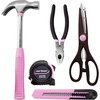 image:imageCARTMAN Complete Household Tool Set Orange Hand Kit With Storage CaseLight Pink