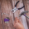 image:imageCARTMAN Complete Household Tool Set Orange Hand Kit With Storage CasePurpleBlack