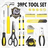 image:imageCARTMAN Complete Household Tool Set Orange Hand Kit With Storage CaseYellow