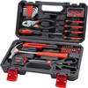 image:imageCARTMAN Complete Household Tool Set Orange Hand Kit With Storage CaseDark Red