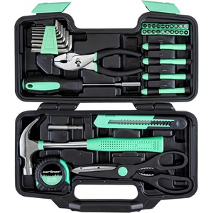 image:imageCARTMAN Complete Household Tool Set Orange Hand Kit With Storage CaseGreen