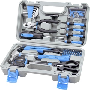 image:imageCARTMAN Complete Household Tool Set Orange Hand Kit With Storage CaseLight Blue
