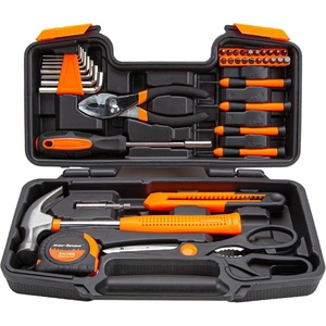 image:imageCARTMAN Complete Household Tool Set Orange Hand Kit With Storage CaseOrange