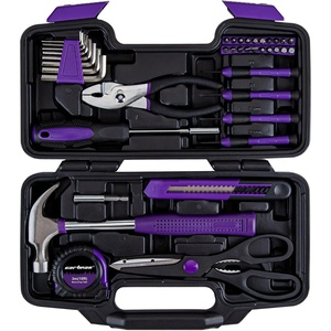 image:imageCARTMAN Complete Household Tool Set Orange Hand Kit With Storage CasePurple