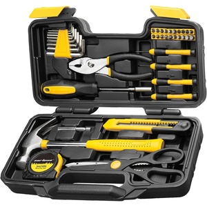 image:imageCARTMAN Complete Household Tool Set Orange Hand Kit With Storage CaseYellow