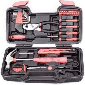 image:imageCARTMAN Complete Household Tool Set Orange Hand Kit With Storage Casepink